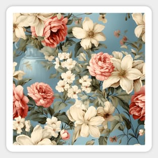 Shabby Chic Flowers Pattern 21 Sticker